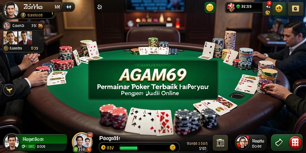 Tampilan utama AGAM69 menampilkan gameplay Poker yang seru dan interaktif.