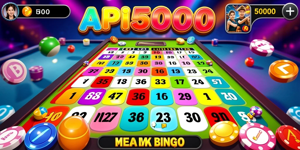 Screenshot utama API5000 menampilkan gameplay seru Bingo di perangkat mobile.
