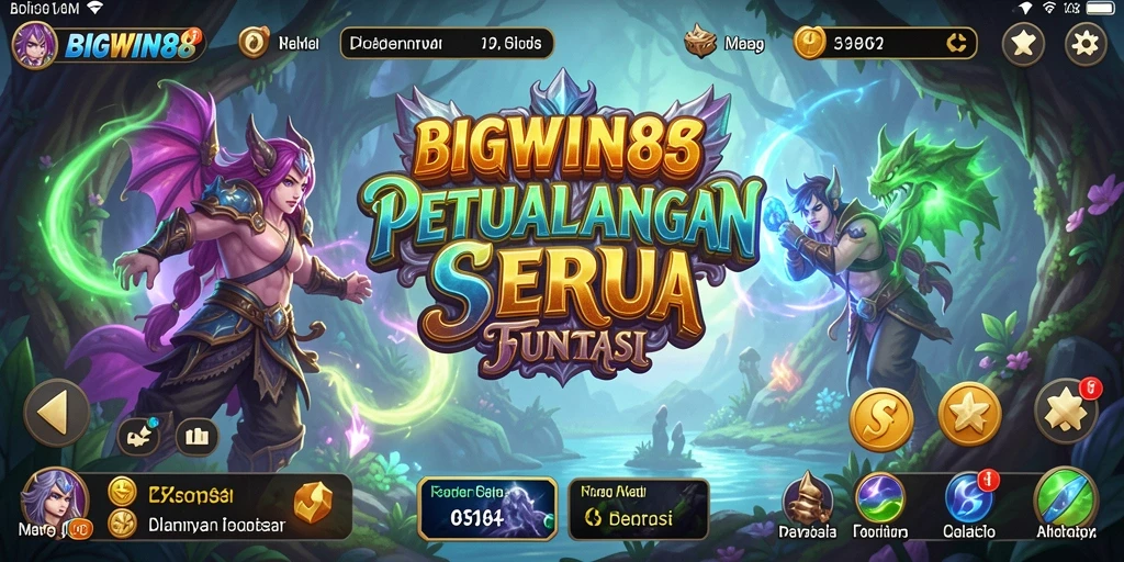 Tangkapan layar gameplay BIGWIN88 yang menampilkan aksi petualangan seru.