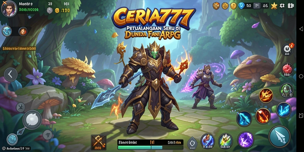 Gameplay CERIA777 yang menarik dalam pertarungan ARPG.