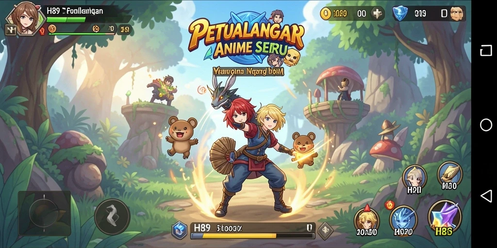 Tampilan epik dari pertempuran karakter Anime di H89.
