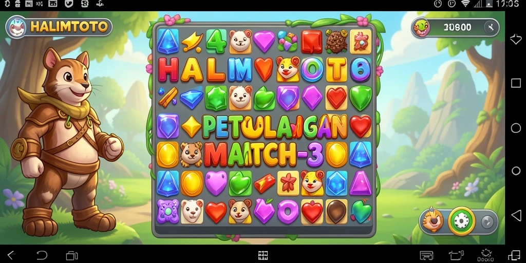 Tampilan menawan dari gameplay HALIMTOTO yang menantang.