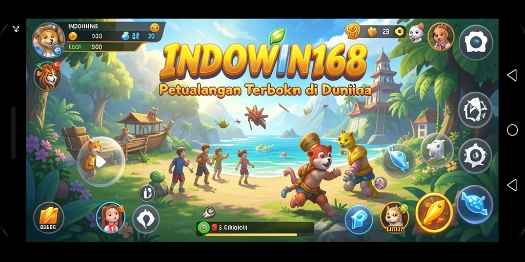 Screenshot INDOWIN168 menampilkan suasana yang memukau di dunia Open World.