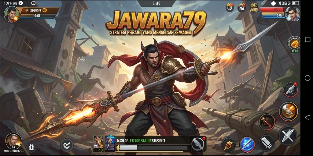 Tampilan menarik gameplay JAWARA79 dalam pertempuran strategi.