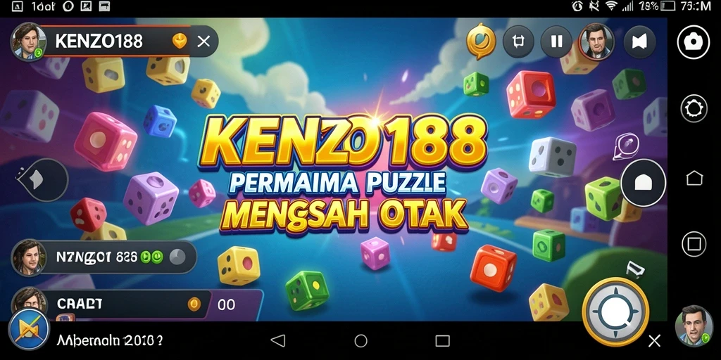 Tangkapan layar KENZO188 menampilkan gameplay puzzle yang seru dan menantang.