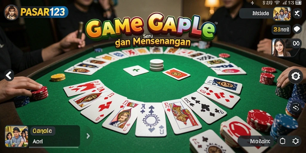 Tampilan menarik saat bermain Gaple di PASAR123.